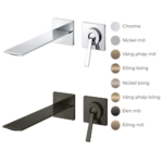 Vòi lavabo TOTO TLP02310BA#MBL nóng lạnh, gắn tường, dòng ZL (2 lỗ), màu đen mờ - Ảnh 5