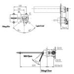 Vòi lavabo TOTO TLP02310BA#BBR nóng lạnh, gắn tường, dòng ZL (2 lỗ), màu đồng mờ - Ảnh 6