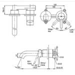 Vòi Lavabo TOTO TLS01309B nóng lạnh, gắn tường, dòng LB (2 lỗ) - Ảnh 4
