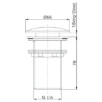 Bộ xả nhấn Lavabo TOTO T6JV2N - Ảnh 2