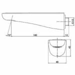 Vòi xả bồn tắm TOTO TTBR101-1 âm tường - Ảnh 2