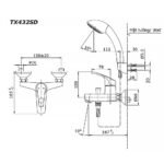 Vòi sen tắm TOTO TX432SD nóng lạnh - Ảnh 5
