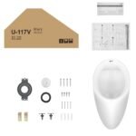 Bồn tiểu nam INAX U-117V/ BW1 (U117V) treo tường - Ảnh 2