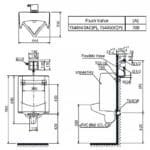 Bồn tiểu nam TOTO UT445H#W treo tường - Ảnh 6