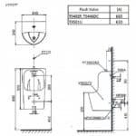 Bồn tiểu nam TOTO UT557T#XW treo tường - Ảnh 6