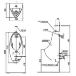 Bồn tiểu namTOTO UT560T#XW treo tường - Ảnh 5