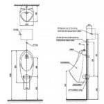 Bồn tiểu nam TOTO UT904HN#XW treo tường - Ảnh 5