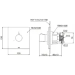 Van chuyển hướng TOTO TBV02103B/ TBN01102B 2 đường nước - Ảnh 2