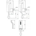 Van xả tiểu TOTO DUE137PBK (TS446DC) cảm ứng, dùng pin - Ảnh 2