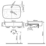 Chậu rửa mặt lavabo American Standard VF-0320 (VF0320) bán âm, dòng Signature - Ảnh 2
