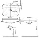 Chậu rửa mặt lavabo American Standard VF-0420 (VF0420) dương vành, dòng Signature - Ảnh 2