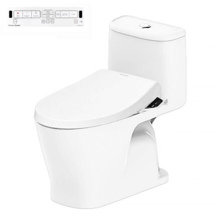 Bồn cầu American Standard VF-1863PR (VF1863PR) 1 khối, nắp điện tử Slim WP-7SR1(Pristine Star), dòng Loven