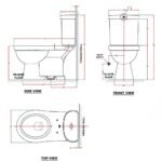 Bồn cầu American Standard VF-2013S3 (VF2013S3) 2 khối, nắp rửa cơ CSCFA650 (Slim 3) dòng Star - Ảnh 2