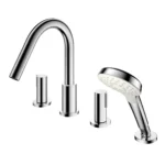 Vòi xả bồn tắm TOTO TBG11202A nóng lạnh, dòng GF (4 lỗ), màu chrome, kèm tay sen