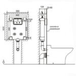 Két nước bồn cầu American Standard G3004A âm tường, dùng cho cầu treo tường - Ảnh 2