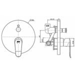 Van điều chỉnh nhiệt độ American Standard WF-0721 (WF0721) dòng Neo Modern - Ảnh 2