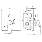 Van điều chỉnh nhiệt độ American Standard WF-0921 (WF0921) dòng Milano - Ảnh 2