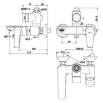 Vòi sen tắm American Standard WF-0972 (WF0972) nóng lạnh, dòng Milano - Ảnh 3