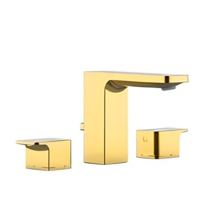 Vòi lavabo American Standard WF-1303CS (WF1303CS) nóng lạnh 3 lỗ, dòng Acacia E, màu vàng bóng