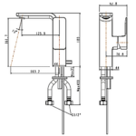 Vòi lavabo American Standard WF-1305 (WF1305) nóng lạnh, dòng Acacia E, cao 18 cm - Ảnh 2