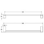 Giá treo khăn American Standard WF-1393BHG (WF1393BHG) dòng Acacia Evolution, màu xám mờ - Ảnh 2