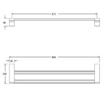 Giá treo khăn American Standard WF-1394CS (WF1394CS) dòng Acacia Evolution, màu vàng bóng - Ảnh 2