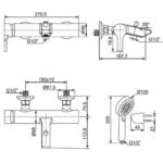 Vòi sen tắm American Standard WF-3911 (WF3911) nóng lạnh, dòng Active - Ảnh 2