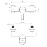 Vòi sen tắm American Standard WF-3913 (WF3913) nóng lạnh, dòng Active - Ảnh 2