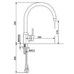 Vòi chén American Standard WF-5608 (WF5608) nóng lạnh dòng Minimalistic - Ảnh 2