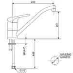 Vòi chén American Standard WF-5637 (WF5637) nóng lạnh dòng Ceraplan - Ảnh 2