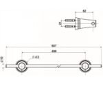 Giá treo khăn American Standard WF-6588 (WF6588) dòng Seva - Ảnh 2
