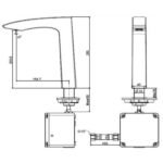 Vòi lavabo American Standard WF-8507.DC (WF8507DC) cảm ứng dùng pin - Ảnh 2