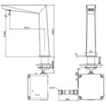Vòi lavabo American Standard WF-8510.AC (WF8510AC) cảm ứng dùng điện 220V - Ảnh 2