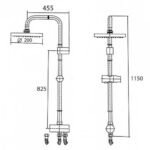 Thân sen cây American Standard WF-9071H (WF9071H) dòng Moonshadow (kèm tay sen) - Ảnh 4