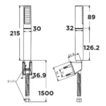 Tay sen American Standard WF-S508 (WF-S508) dáng trụ, dòng DuoStix - Ảnh 3