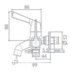 Vòi sen tắm American Standard WF-T603 (WFT603) lạnh, dòng Winston (không kèm tay sen) - Ảnh 2