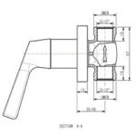 Vòi sen tắm American Standard WF-T605 (WFT605) lạnh, âm tường, dòng Winston - Ảnh 2