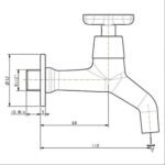 Vòi gắn tường American Standard WF-T702 (WFT702) dòng Winston - Ảnh 2