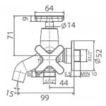 Vòi sen tắm American Standard WF-T703 (WFT703) lạnh, dòng Winston (không kèm tay sen) - Ảnh 2
