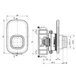 Vòi sen tắm American Standard WF-T826 (WFT826) lạnh, âm tường, dòng EasyFLO (không kèm tay sen) - Ảnh 2