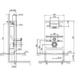 Két nước bồn cầu TOTO WH037D-162B âm tường (kèm ống thải cong) - Ảnh 2