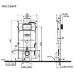 Két nước bồn cầu TOTO WH172AAT âm tường - Ảnh 2