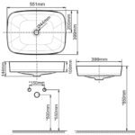 Chậu rửa mặt lavabo American Standard WP-0628 (WP0628) đặt bàn, dòng Signature - Ảnh 2