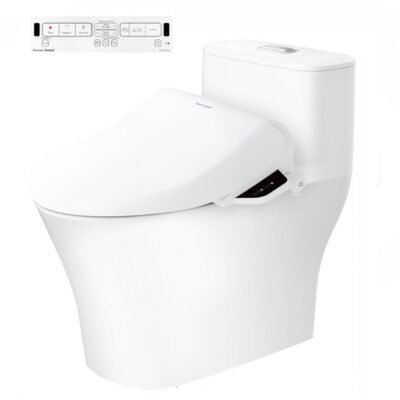 Bồn cầu American Standard WP-1880PR (WP1880PR) 1 khối, nắp rửa điện tử WP-7SR1(Pristine Star), dòng Signature