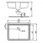 Chậu rửa mặt lavabo American Standard WP-F514 (WPF514) âm bàn, dòng Square - Ảnh 2