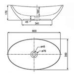 Chậu rửa mặt lavabo American Standard WP-F608 (WPF608) đặt bàn, dòng Ova Ova - Ảnh 2
