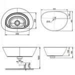 Chậu rửa mặt lavabo American Standard WP-F633 (WPF633) đặt bàn, dòng Neo Modern - Ảnh 2