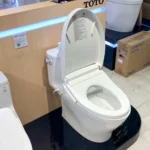 Bồn cầu TOTO MS887CRW25#XW 1 khối (Giấu dây), nắp điện tử Washlet TCF34461GAA S5, xả gạt - Ảnh 6