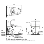 Bồn cầu TOTO CS767CRW24#XW - Ảnh 10