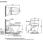 Bồn cầu TOTO CS767CRW25#XW - Ảnh 13